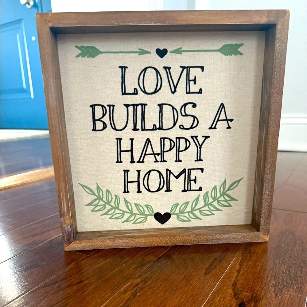 Love Builds a Happy Home Wall Decor
